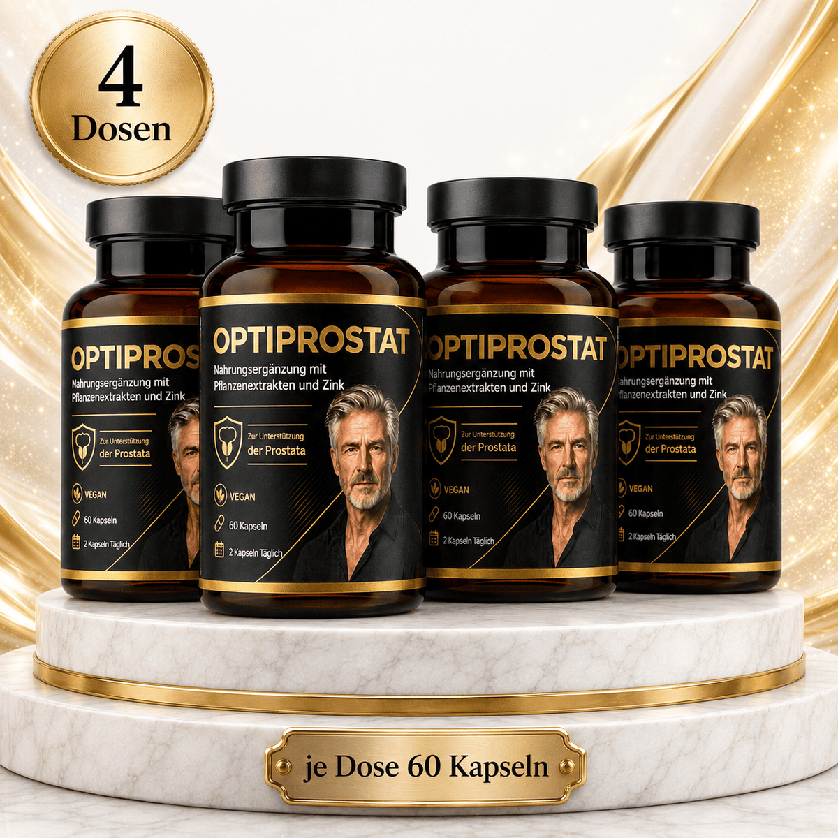 OPTIPROSTAT – 4 flacons de 60 gélules